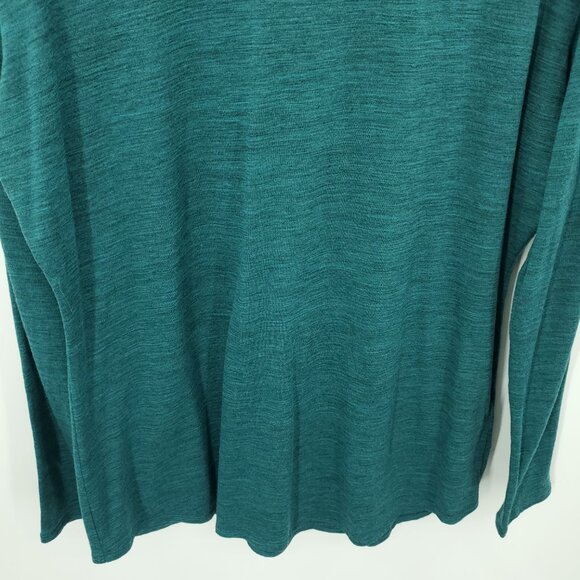 Seg'ments 100% Merino Wool Crew Neck Long Sleeve Base Layer Top XL Teal/Blue - Picture 6 of 14